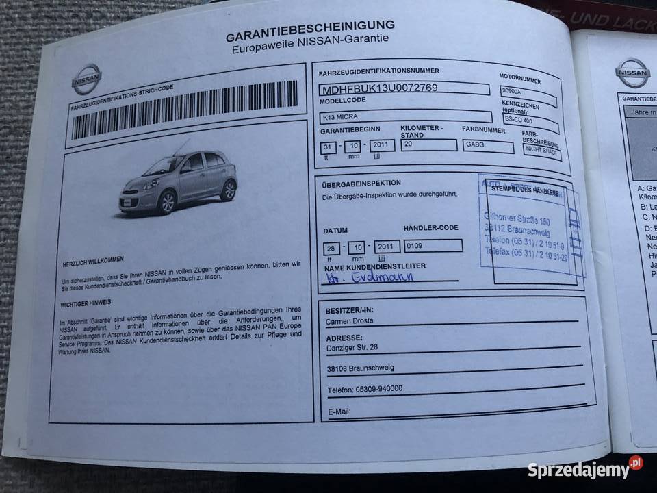 Sprzedam Nissan micra 96700 wspomaganie kierownicy