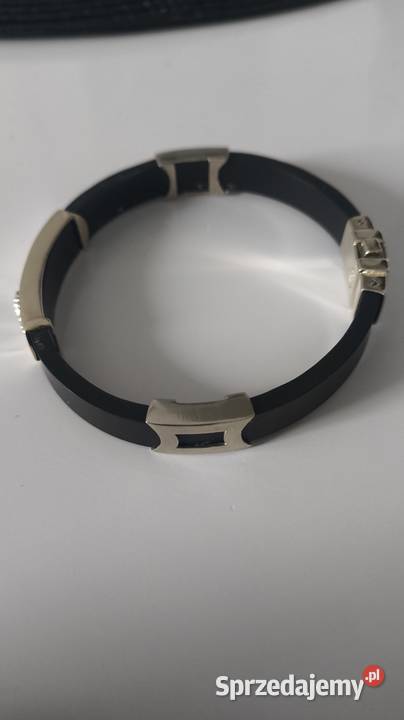 Bransoletka kauczuk zloto złoto