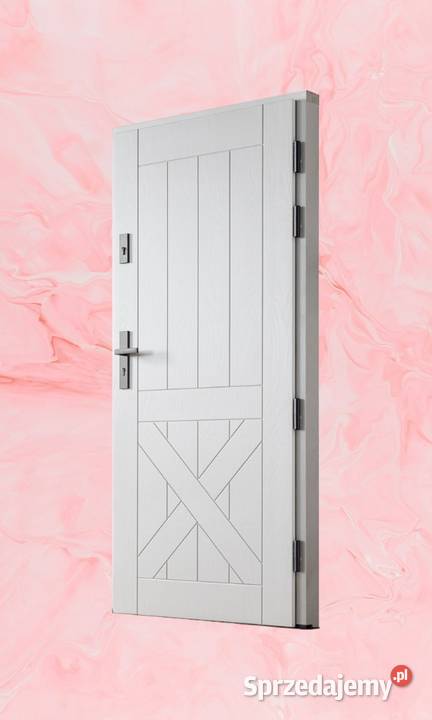 Drzwi Zewnętrzne Wejściowe Drewniane FREZOWANE Ełk