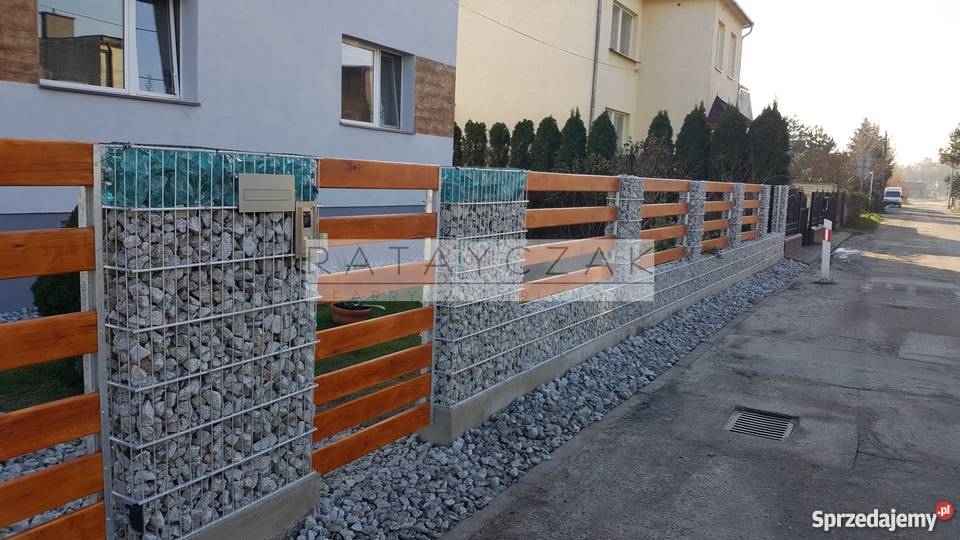 Gabion gabiony słup gabionowy 100x040m fi5mm Ogrodzenia i bramy Toruń