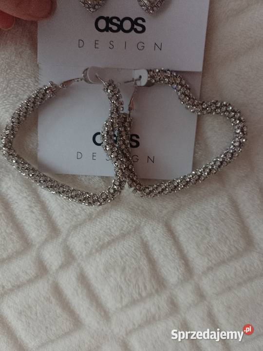 ASOS Duże Bogato zdobione kolczyki serca z Kraków