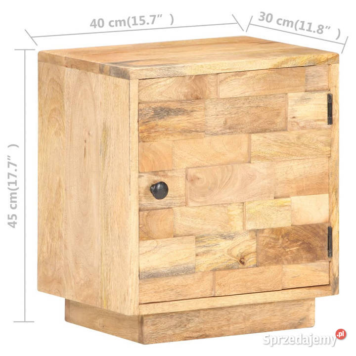Szafka nocna 40x30x45 lite drewno mango WM320468