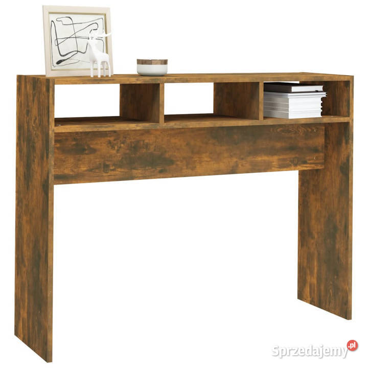 Stolik konsolowy przydymiony dąb 105x30x80