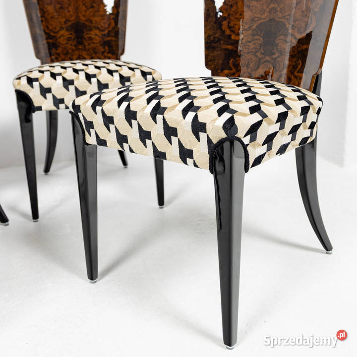 Komplet 4 Krzeseł H214 JHalabala Modernizm Art Meble Swarzędz