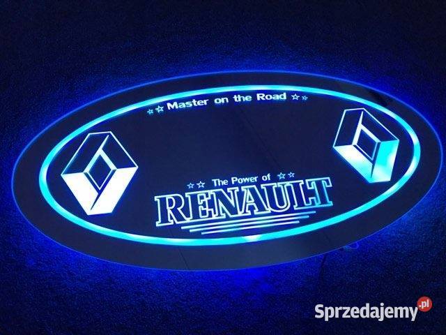 Lustro LED RENAULT 24v TIR podświetlane świecące Kobierno