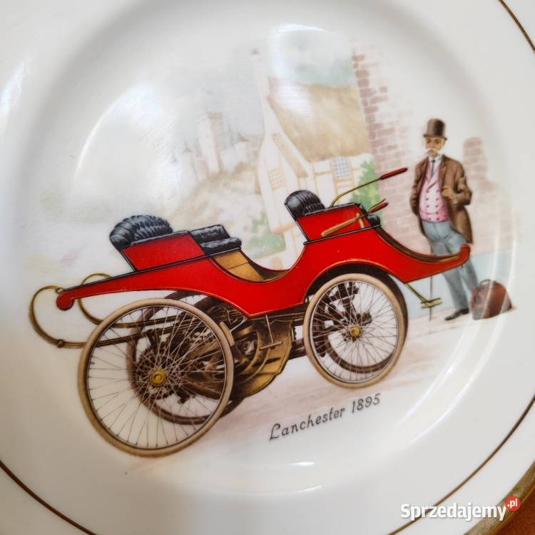 Angielska porcelana Lanchester 1895 talerz Warszawa