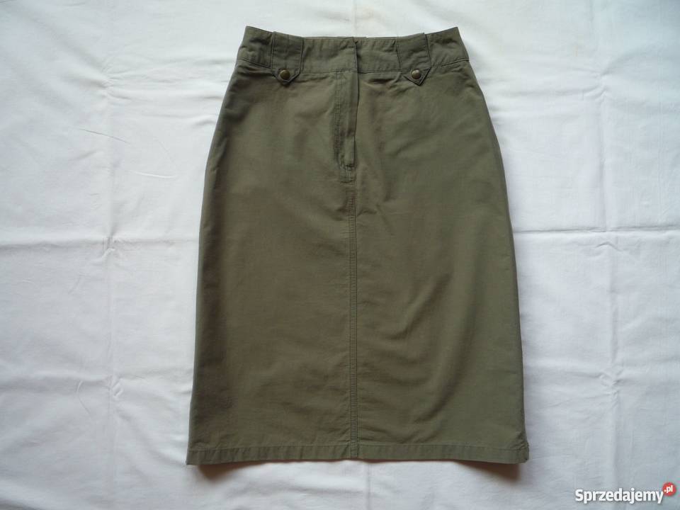 Camamieu 34XS 36S Spódniczka zielona khaki Szczecin