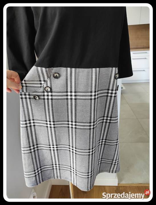 Sukienka czarno biała Dorothy perkins 42 XL mazowieckie Płock