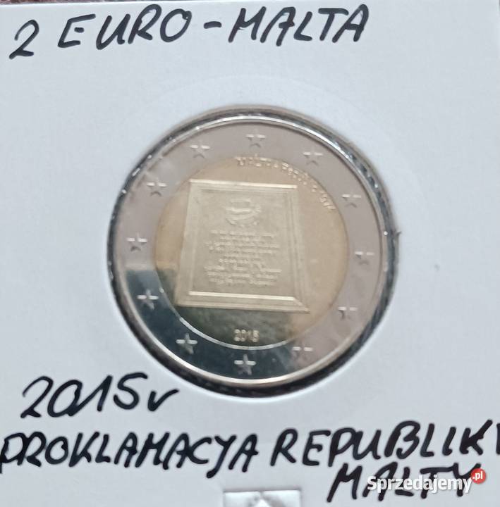 2 Euro Malta 2015 Proklamacja Republiki Malty Konin
