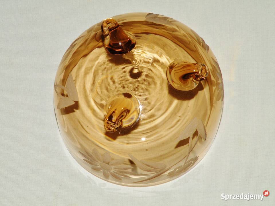 Czarka kryształowa ze szlifem ręcznym z lat 70ch Bydgoszcz