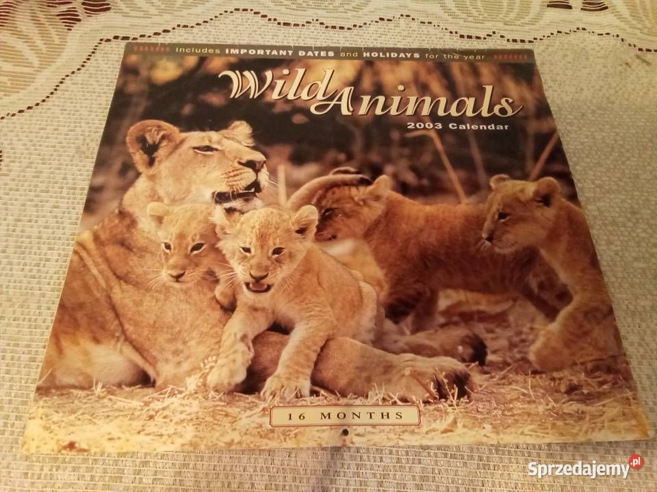 Wild animals calendar 2003 Warszawa sprzedam
