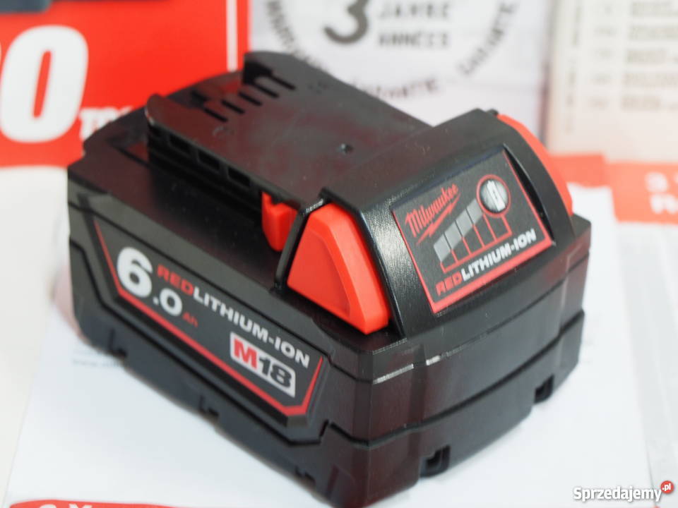 MILWAUKEE M18 bateria 18v 6Ah akumulator Berner Baszkówka