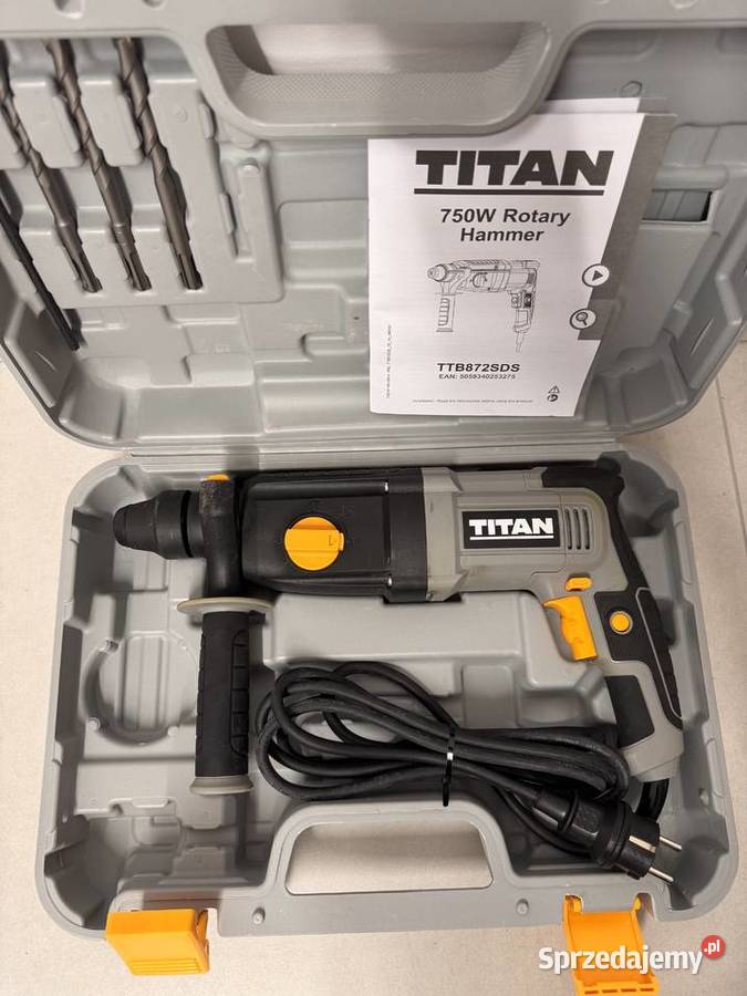 Młotowiertarka Titan SDS 25J 2025r TTB872SDS łódzkie Lesieniec sprzedam