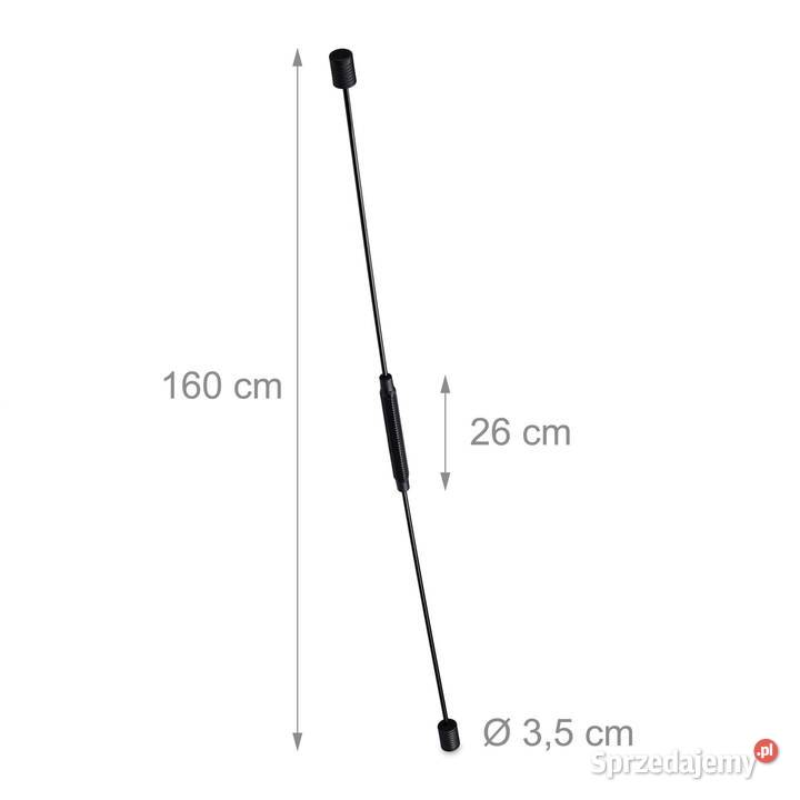 Swingstick czarny Kij do ćwiczeń Relaxdays Zambrów