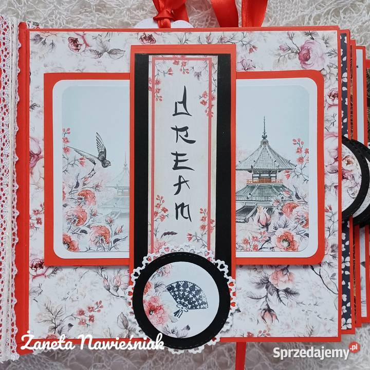 ALBUM foto japoński prezent hand made Rękodzieło małopolskie