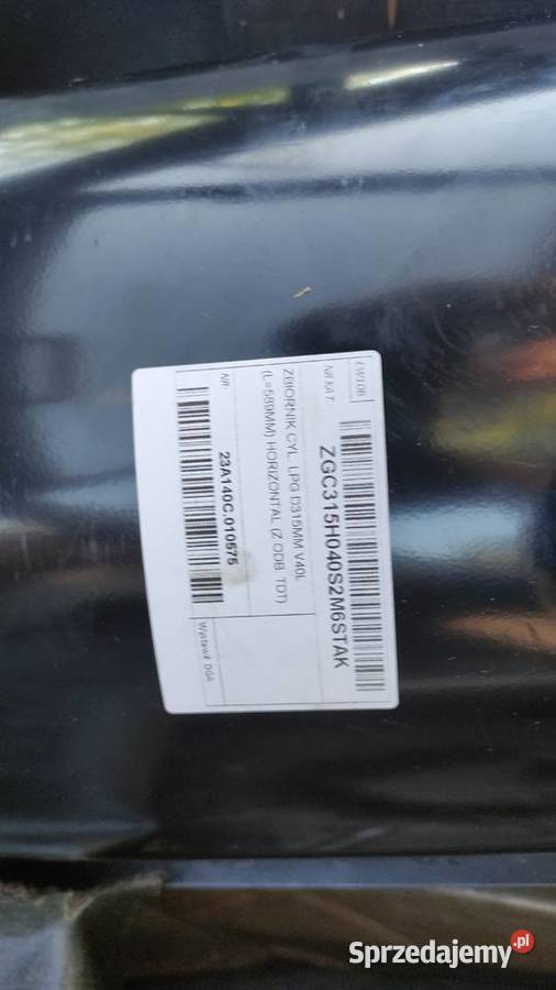 Butla zbiornik LPG 45l cylindryczny walcowy Rok produkcji 2012 Kraków