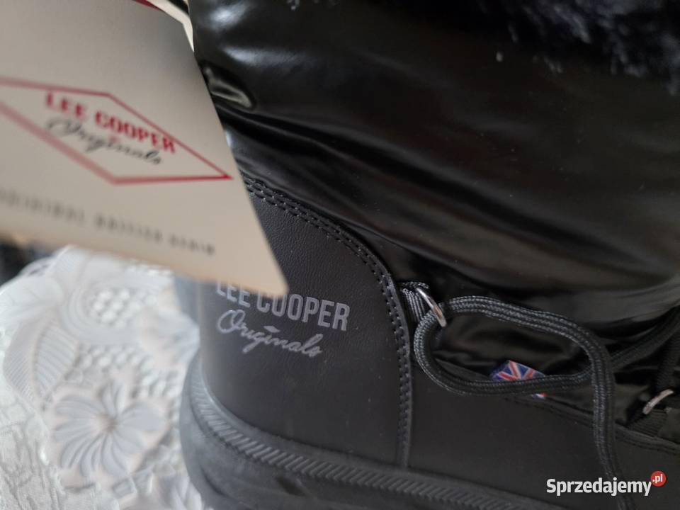 Oryginalne buty damskie Zimowe Lee Cooper czarne Białystok