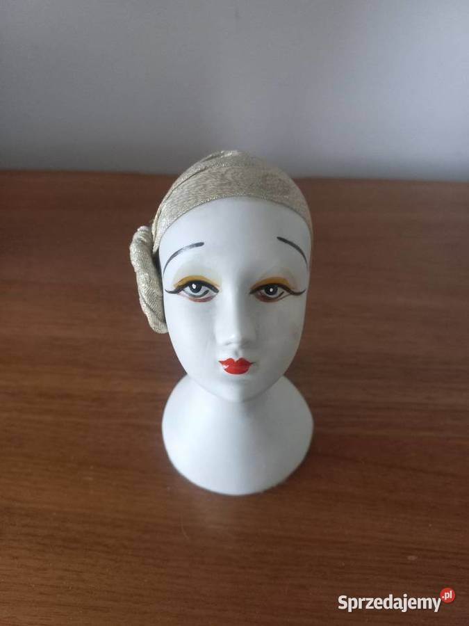 Figurka porcelanowa Głowa kobiety Toruń