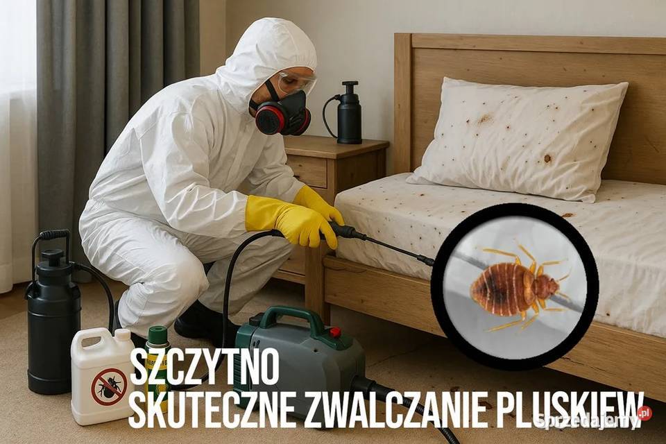Zwalczanie pluskiew Szczytno Odpluskwianie Dezynfekcja i sterylizacja