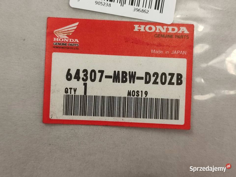 NAKLEJKA BOCZEK PR DOLNY HONDA CBR600F HURRICANE