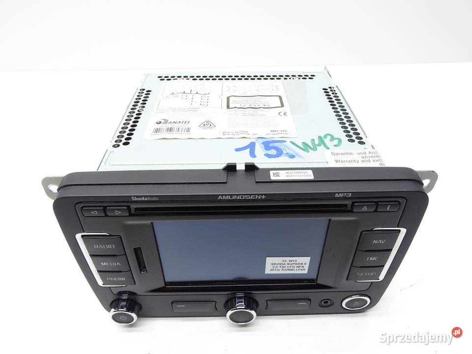 RADIO ODTWARZACZ CD NAVI NAWIGACJA SKODA SUPERB