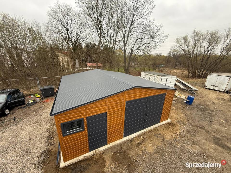 Garaż blaszany 8x7 wyższy hala wiata 9x6 9x7 7x7 Sępólno Krajeńskie