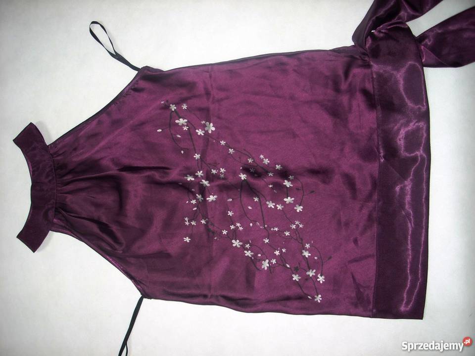 Vero Moda Bluzka elegancka Satyna Nadruk 36 38