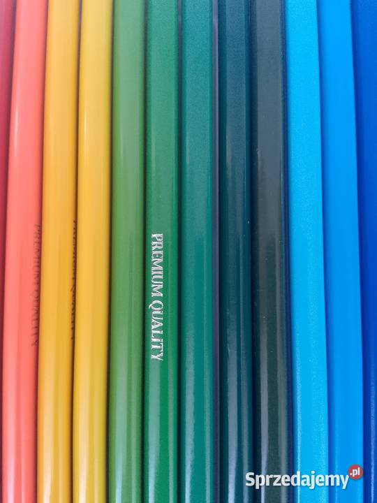 Kredki 24 kolory ekologiczne metalowe etui Garwolin sprzedam