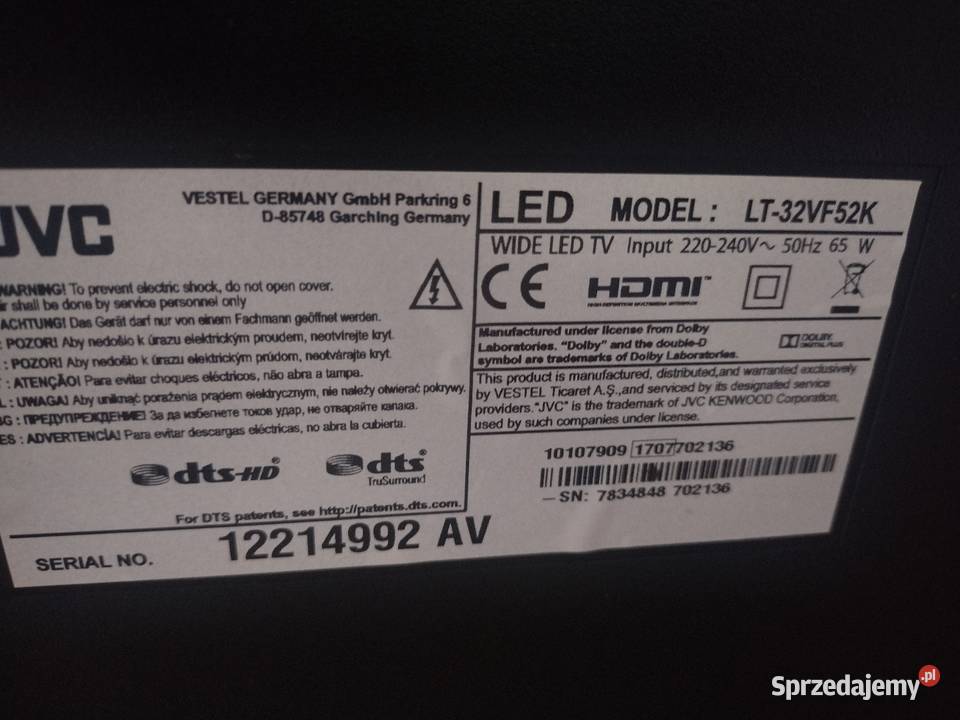 Telewizor JVC LT32VF2K Rumia