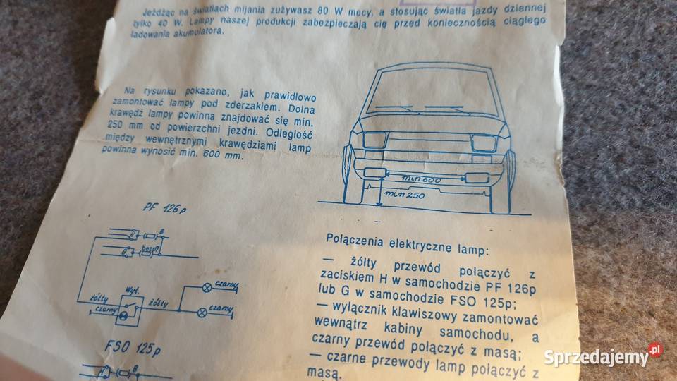 126p 125p prl lampy do jazdy dzinnej Skierniewice