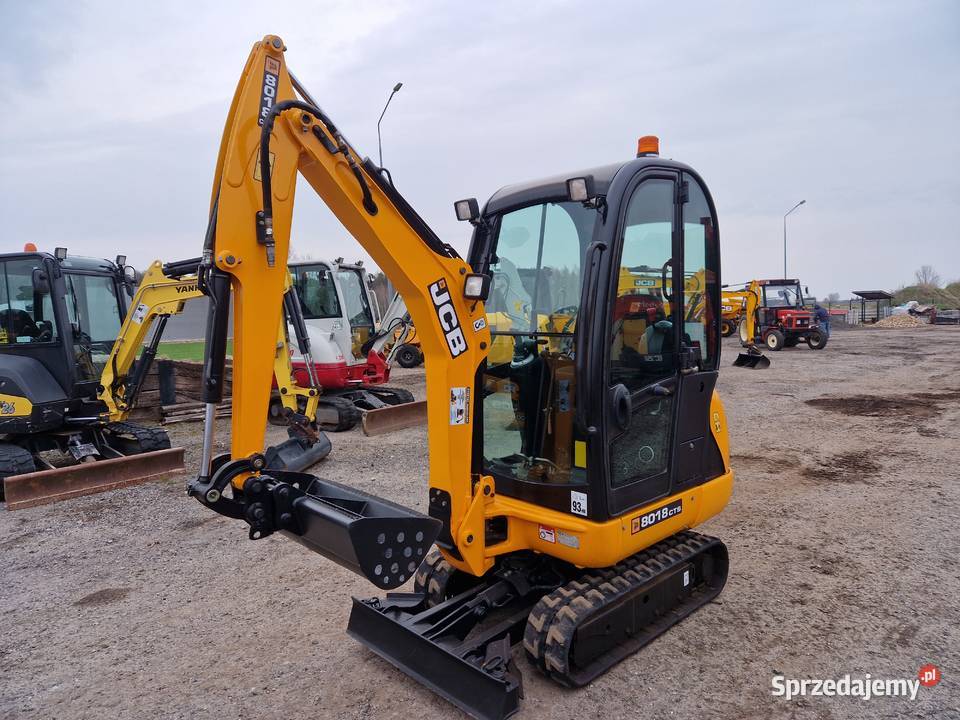 Minikoparka JCB 8018 CTS 2017r 1900mtg rozsuwane nie Ryżki sprzedam