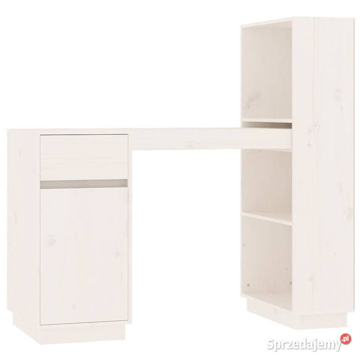Biurko białe 110x53x117 lite drewno sosnowe Pozostałe Warszawa sprzedam