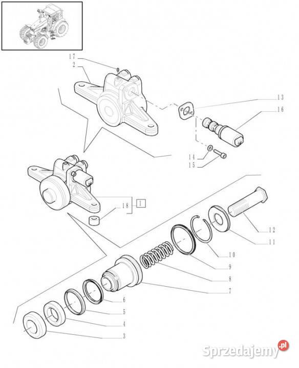 Holland T6010 T6090 T6070 Zawor elektromagnet Jastrzębniki