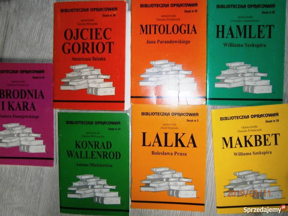 opracowania lektur biblioteczka opracowań 5 szkoła ponadgimnazjalna Częstochowa