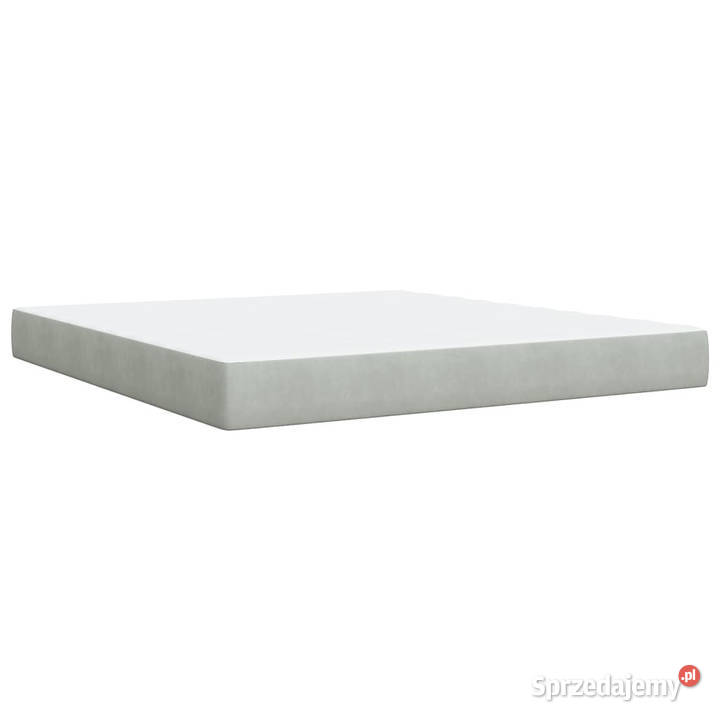 Łóżko kontynentalne z materacem jasnoszare 100cm mazowieckie sprzedam