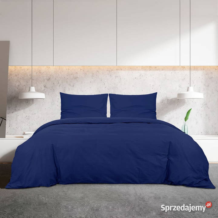 Zestaw pościeli granatowy 240x220 lekka Warszawa