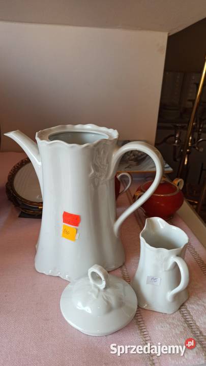 Dzbanek do kawy Hutschenreuther Germany Biały Gdańsk