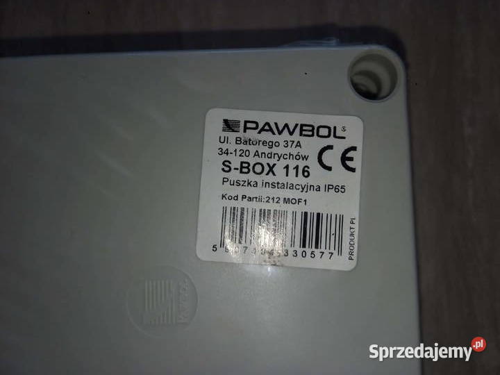 Puszka instalacyjna Pawbol 10x10x5 IP65 mazowieckie Radzymin