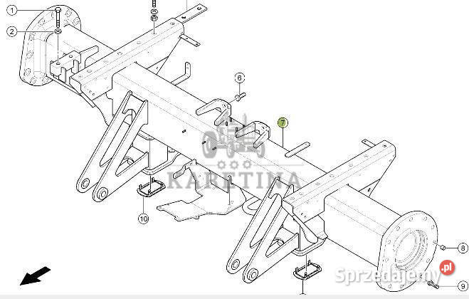 Claas Lexion 740 750 760 Przednia Oś Napędowa Jastrzębniki
