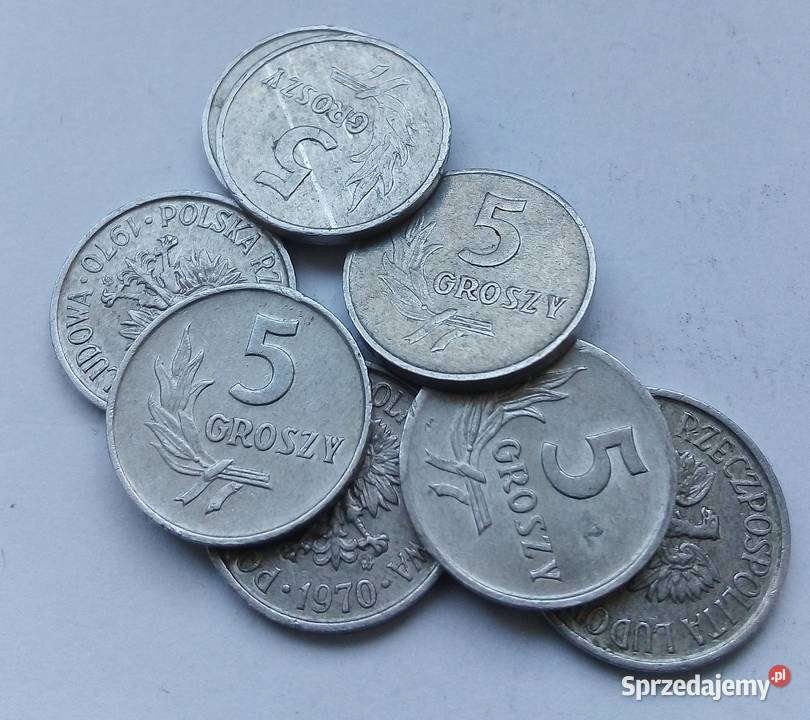 POLSKA5 GROSZY1970 rzzmAL8 SZTUK Numizmatyka mazowieckie Legionowo