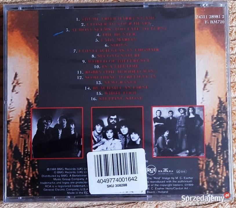 Wspaniały Album CD Zespołu Clannad Past Present Gdańsk