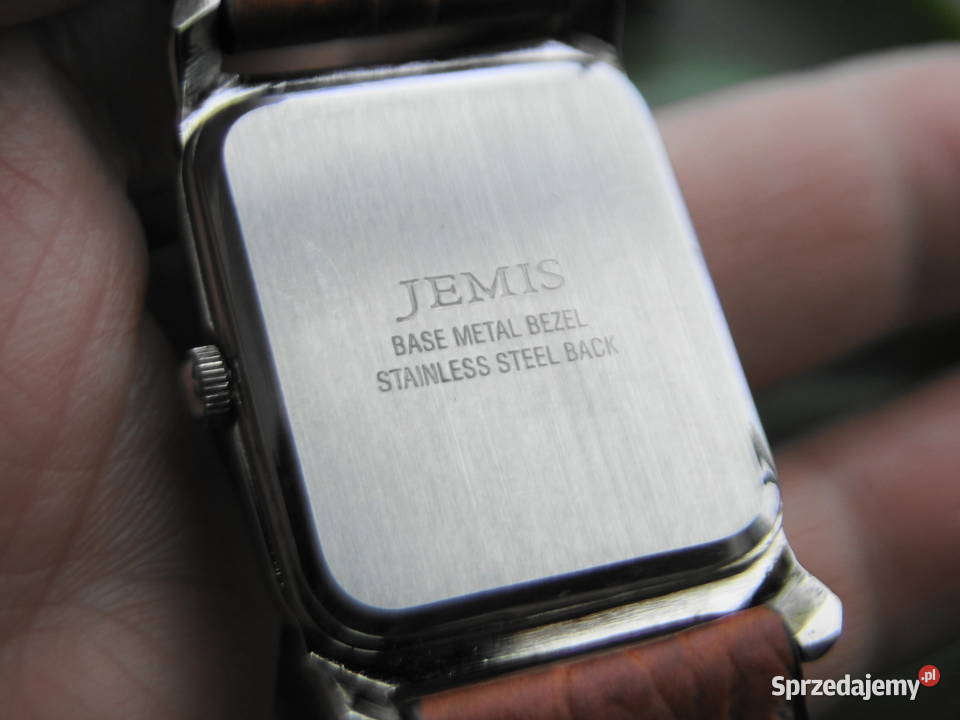 Elegancki zegarek na skórzanym pasku sprawny Zegarki i Biżuteria Warszawa