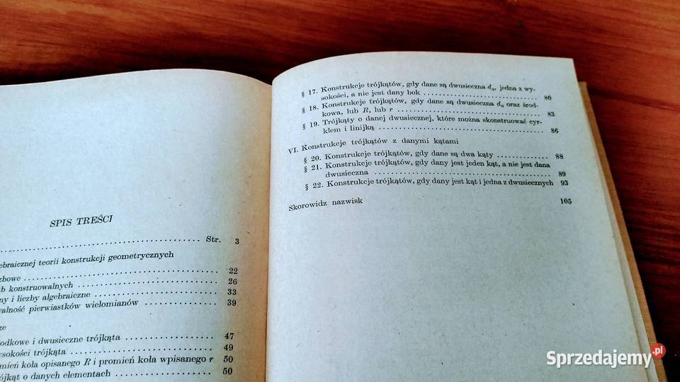 O konstrukcjach trójkątów Marian Łuczyński Gdańsk