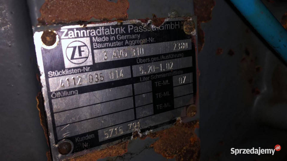 Liebherr L564 Skrzynia Biegów ZF 4112 035 014 3 sprzedam