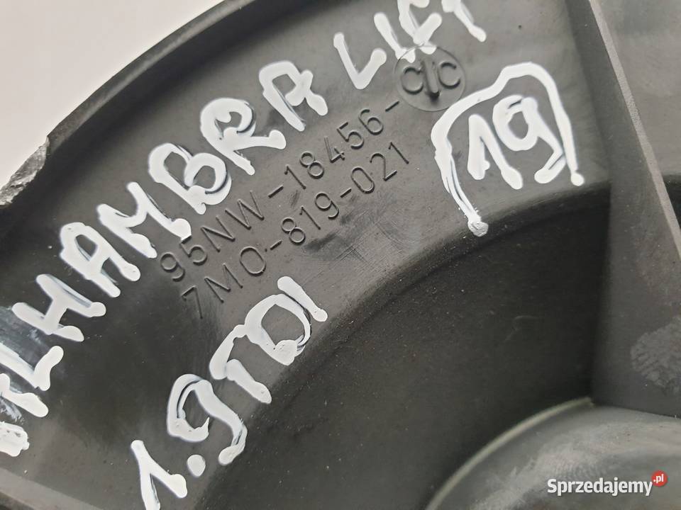 Seat Alhambra I lift TYLNA DMUCHAWA NAWIEWU Tył osobowe Rudka