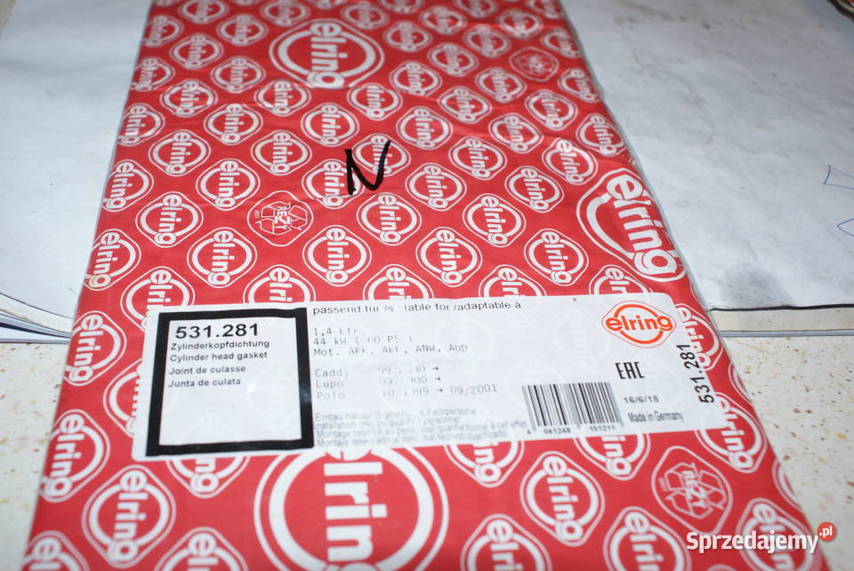 531281 ELRING USZCZELKA GŁOWICY VW Uszczelka Pozostałe Białobrzegi