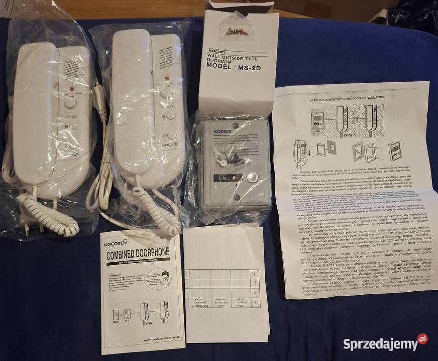 NOWY Zestaw Domofonowy KOCOM KIP222 MS2DS usługi budowlane