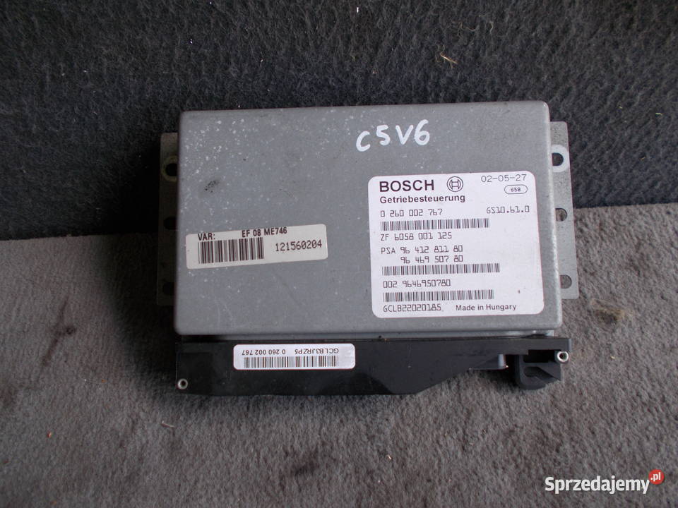 citroen c5 30 v6 02r komputer skrzyni sterownik osobowe