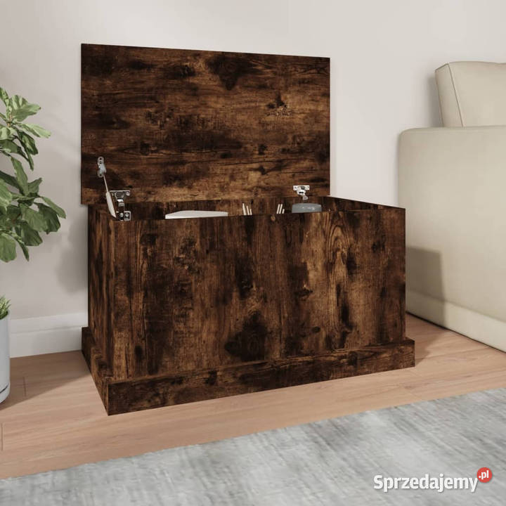 Skrzynia przydymiony dąb 70x40x38 materiał Warszawa