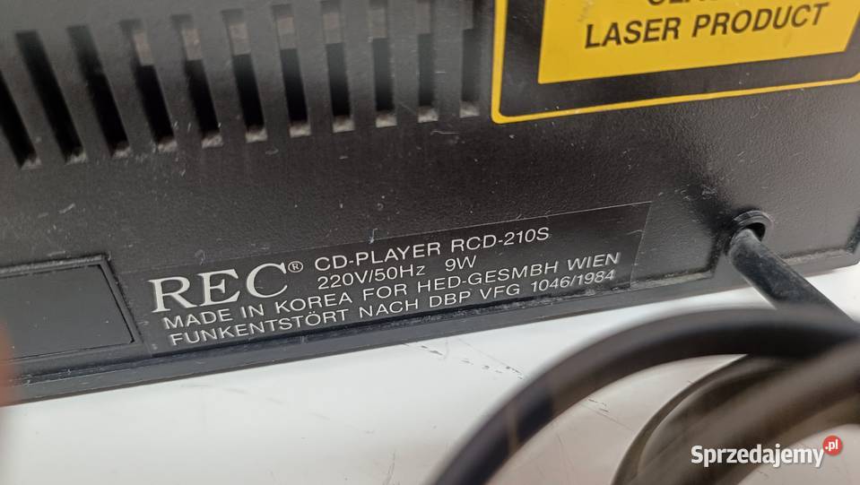 REC RCD210S Odtwarzacz płyt CD Poznań sprzedam